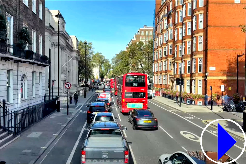 traffic on a london street