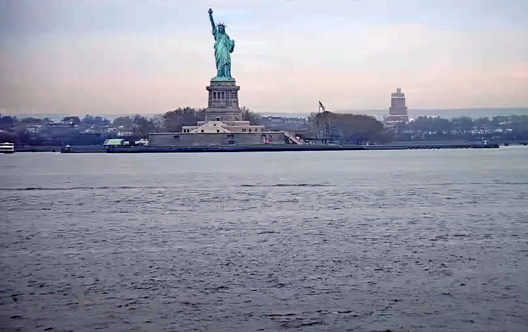 view of new york harbour