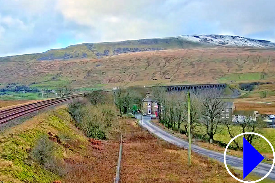 railway near the ribblehead viaduct