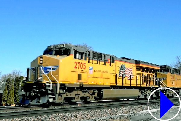 train at grand mound in iowa