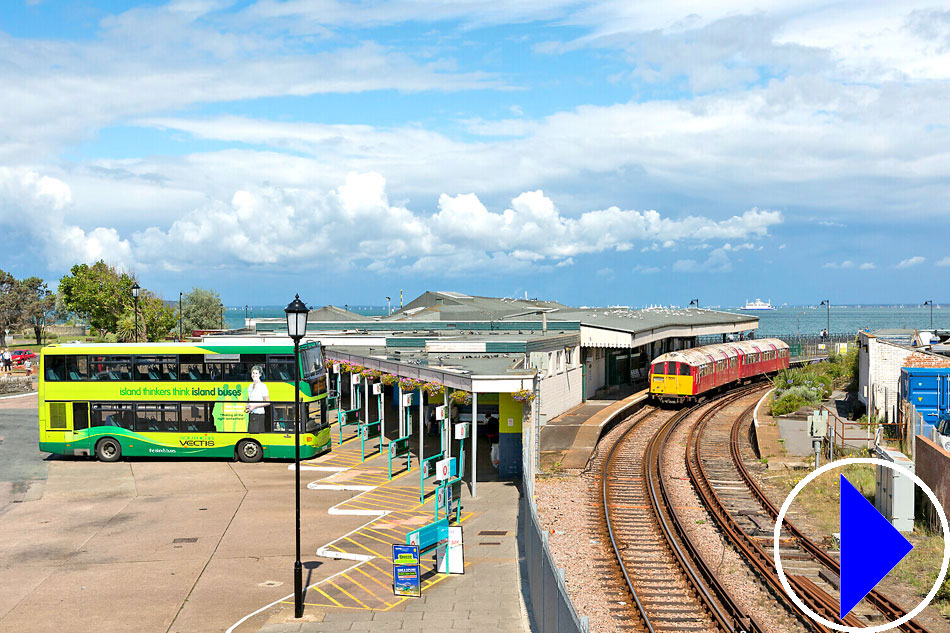 trains at ryde on the isle of wight