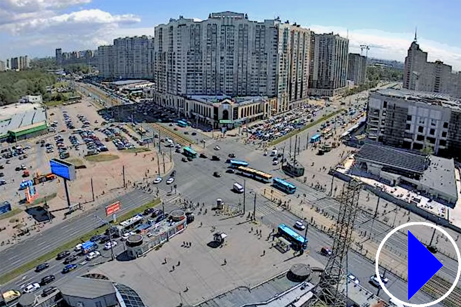 Komendantskay Square in st petersburg