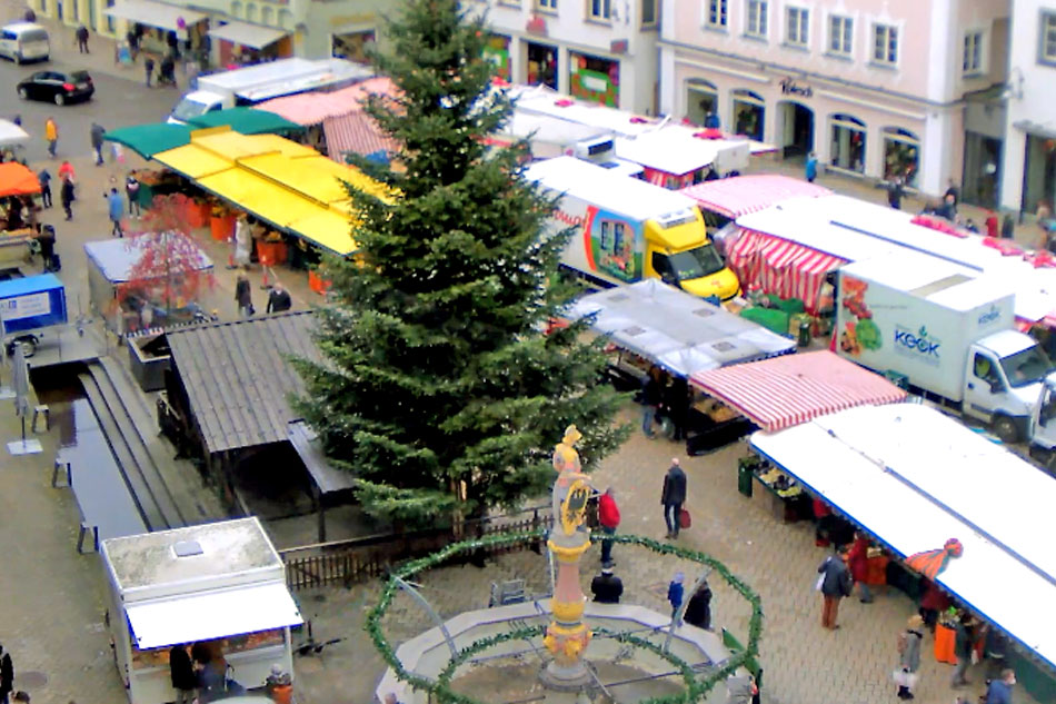 market place in biberach germany