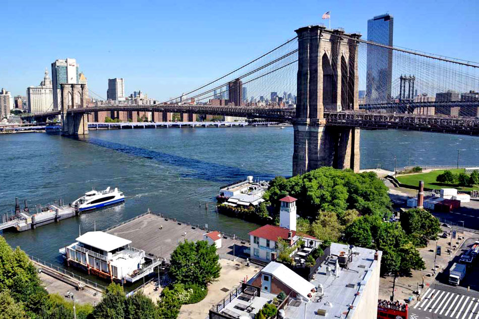 Brooklyn Bridge and Manhattan