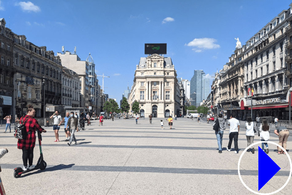place de brouckère in brussels