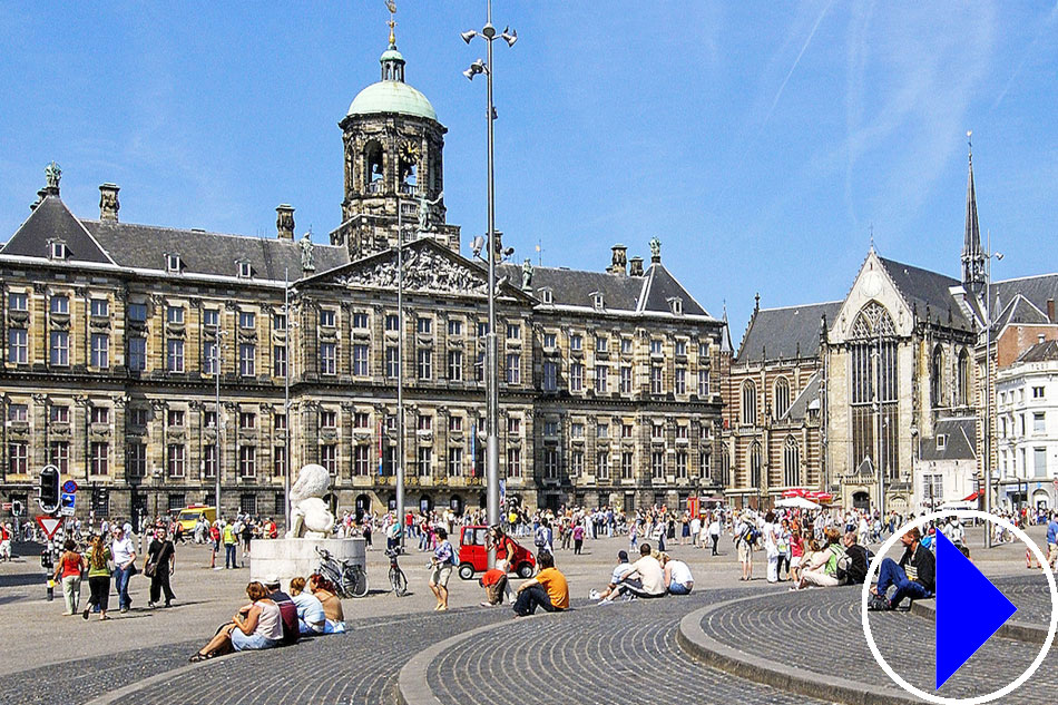 dam square in amsterdam