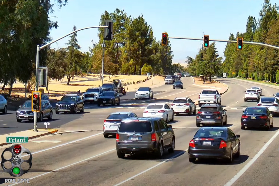 traffic intersection in fresno                            

