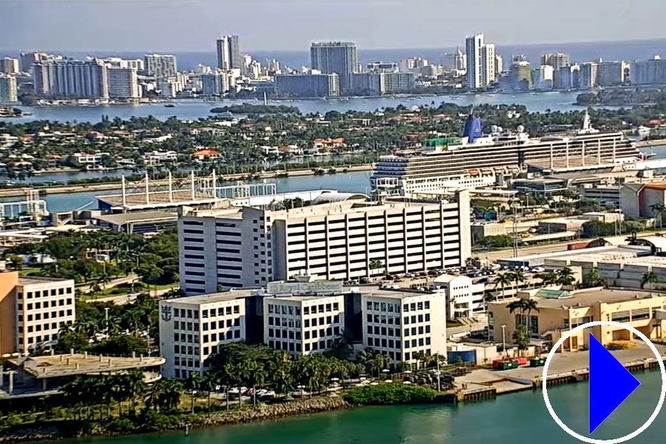 view of miami port