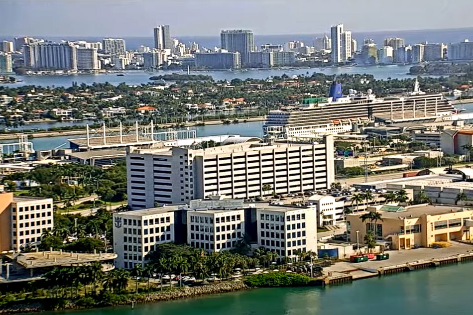 view of miami port