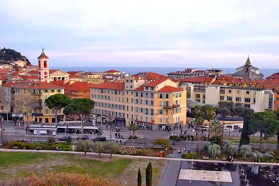 view of nice in france
