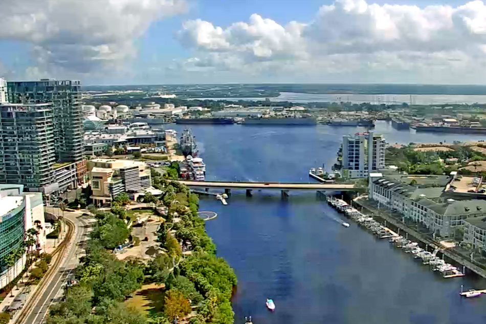 view of port tampa in florida