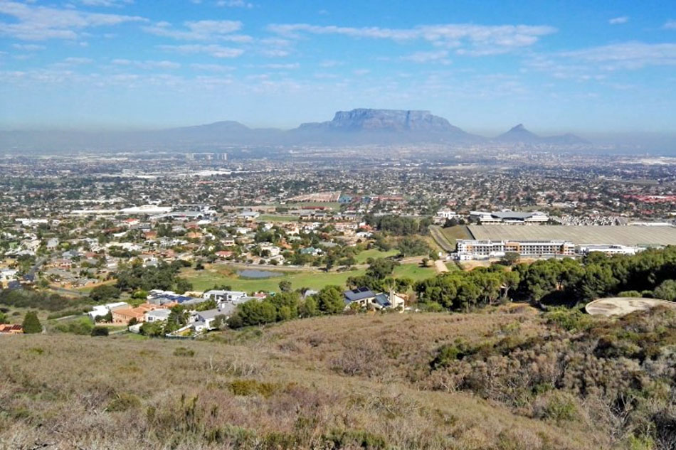 Tygerberg hill, cape town and table mountain