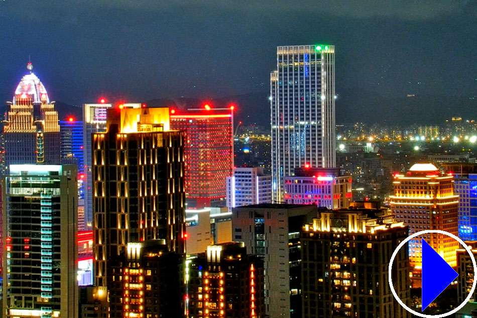 view of taipei at night