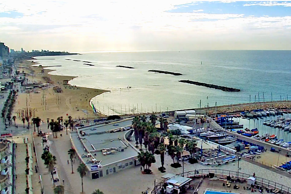 view of tel aviv and the beach