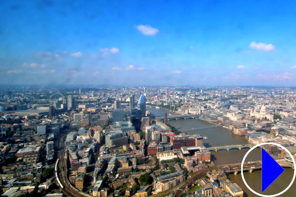 view of london from the shard