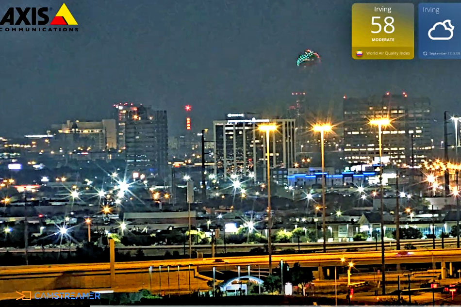 view of dallas at night