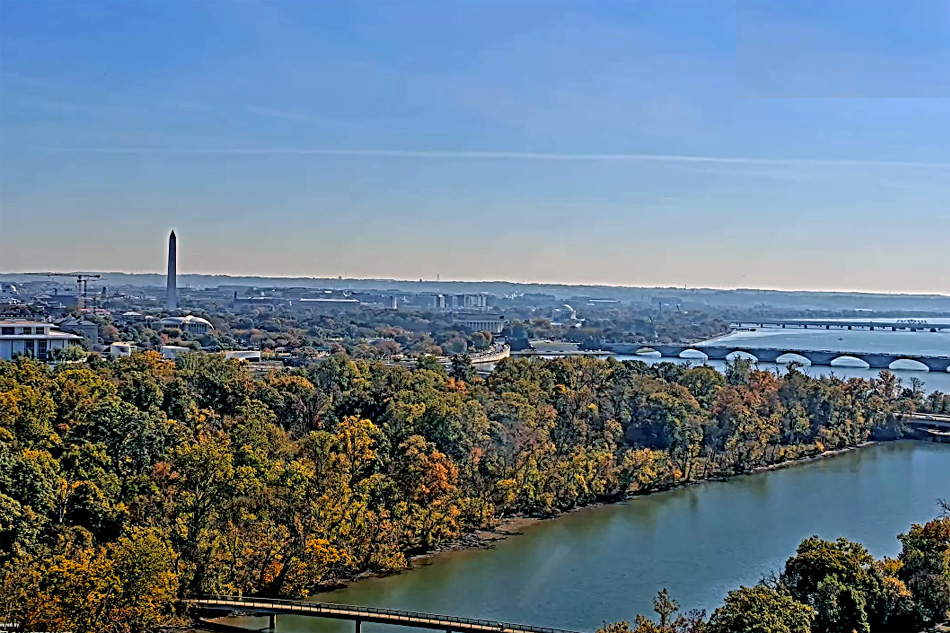 view over washington dc